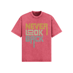 Load image into Gallery viewer, ACID WASHED OVERSIZED TEE ( NEVER LOOK BACK)
